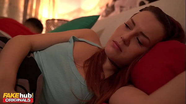 FAKEhub – teen Step Sister with big tight ass gets wet pussy while sharing bed with step brother and wants some fun