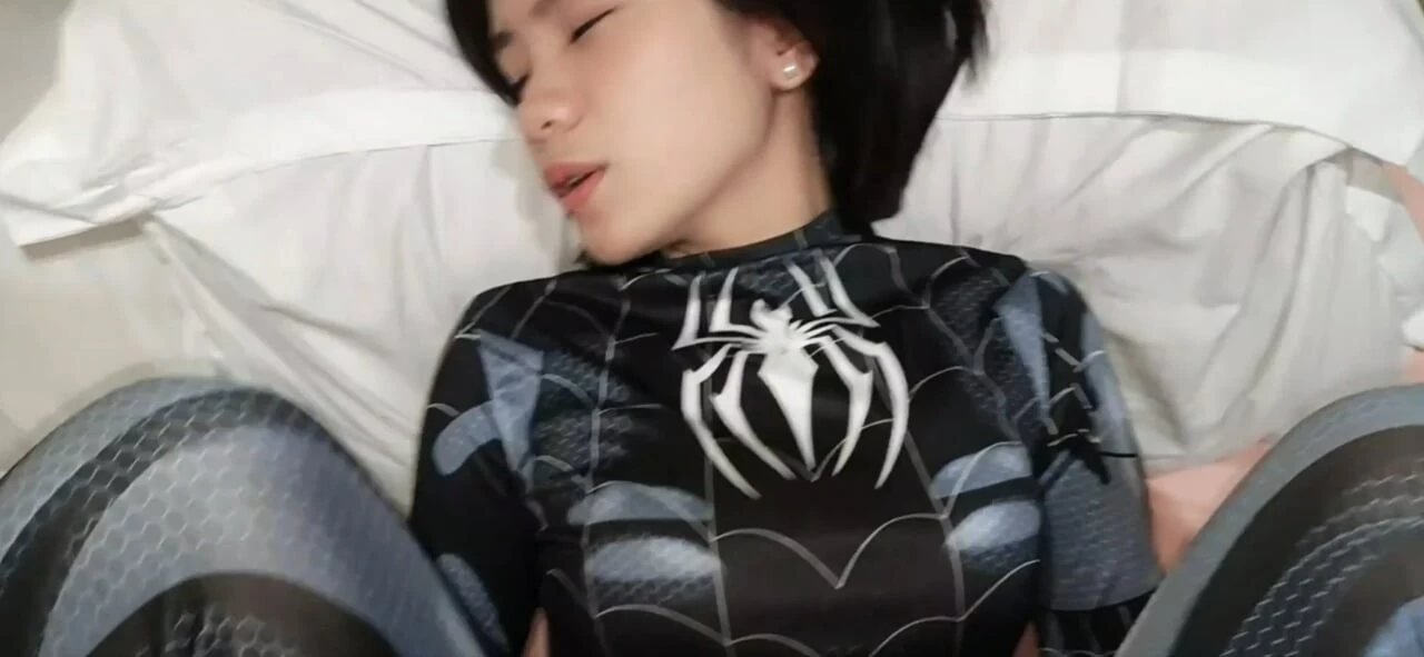 HORNY BLACK SPIDER WANTS MY WEB – PORN PARODY