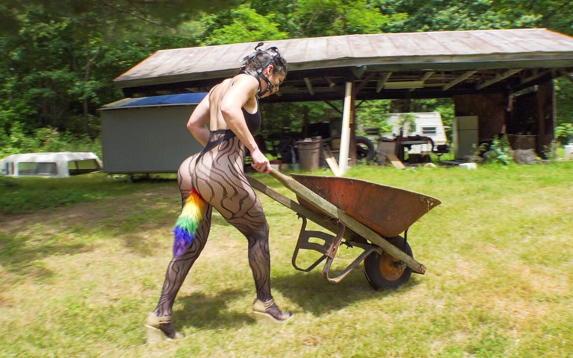 Plugged Slave – Humiliating Farm Chores